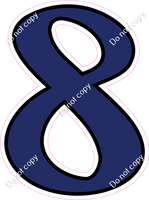 CUL 23.5" Individuals - Flat Navy Blue 8