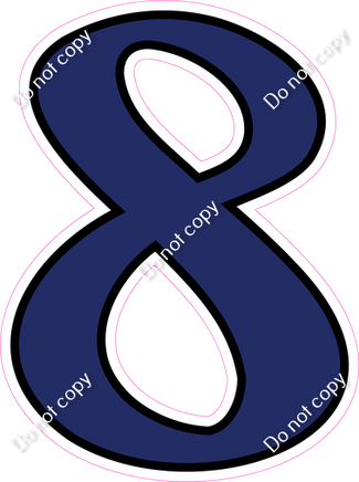 CUL 23.5" Individuals - Flat Navy Blue 8