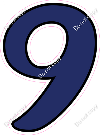 CUL 23.5" Individuals - Flat Navy Blue 9