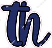 CUL 23.5" Individuals - Flat Navy Blue TH