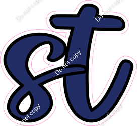 CUL 23.5" Individuals - Flat Navy Blue ST