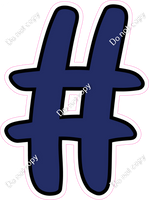 CUL 23.5" Individuals - Flat Navy Blue #