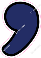 CUL 23.5" Individuals - Flat Navy Blue Apostrophe
