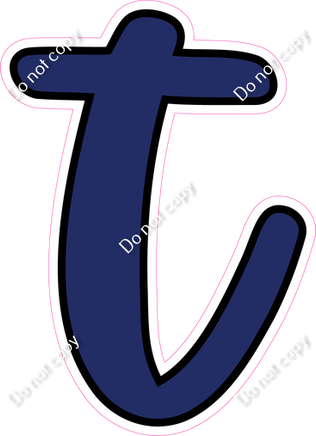 CUL 23.5" Individuals - Flat Navy Blue t