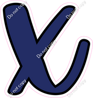 CUL 23.5" Individuals - Flat Navy Blue x