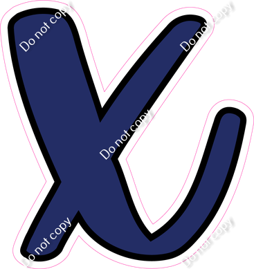 CUL 23.5" Individuals - Flat Navy Blue x