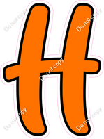 CUL 23.5" Individuals - Flat Orange H