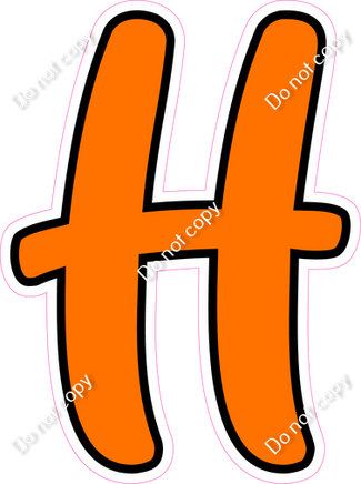 CUL 23.5" Individuals - Flat Orange H