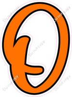 CUL 23.5" Individuals - Flat Orange O