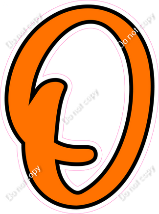 CUL 23.5" Individuals - Flat Orange O