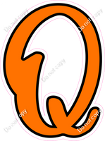 CUL 23.5" Individuals - Flat Orange Q