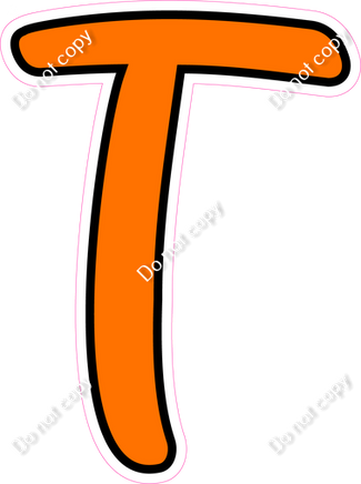 CUL 23.5" Individuals - Flat Orange T