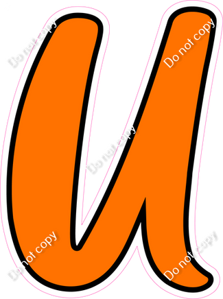 CUL 23.5" Individuals - Flat Orange U