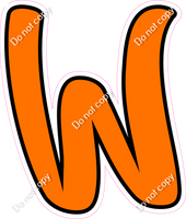 CUL 23.5" Individuals - Flat Orange W