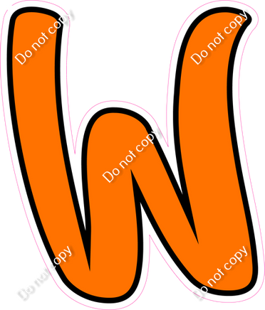 CUL 23.5" Individuals - Flat Orange W