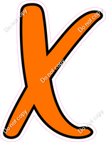 CUL 23.5" Individuals - Flat Orange X