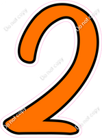 CUL 23.5" Individuals - Flat Orange 2