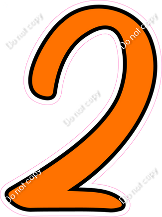 CUL 23.5" Individuals - Flat Orange 2