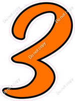 CUL 23.5" Individuals - Flat Orange 3