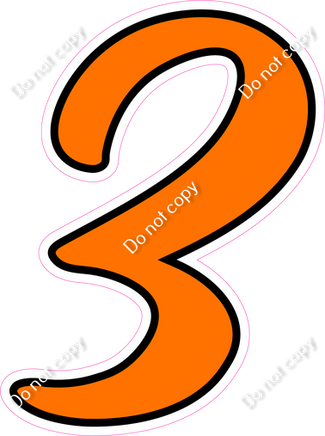 CUL 23.5" Individuals - Flat Orange 3