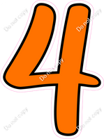 CUL 23.5" Individuals - Flat Orange 4