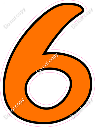 CUL 23.5" Individuals - Flat Orange 6