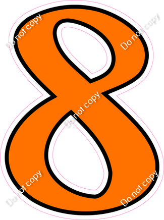 CUL 23.5" Individuals - Flat Orange 8