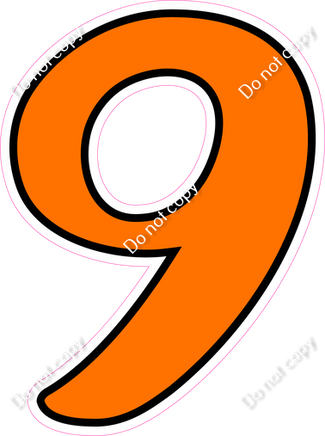 CUL 23.5" Individuals - Flat Orange 9