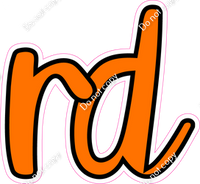 CUL 23.5" Individuals - Flat Orange RD