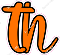 CUL 23.5" Individuals - Flat Orange TH