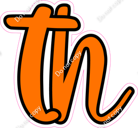 CUL 23.5" Individuals - Flat Orange TH