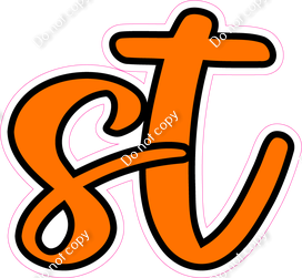 CUL 23.5" Individuals - Flat Orange ST