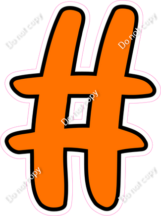 CUL 23.5" Individuals - Flat Orange #