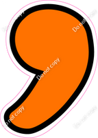 CUL 23.5" Individuals - Flat Orange Apostrophe