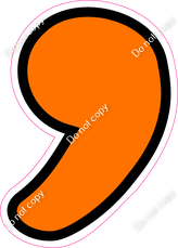 CUL 23.5" Individuals - Flat Orange Apostrophe