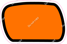 CUL 23.5" Individuals - Flat Orange Dash