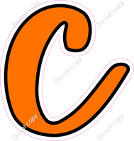 CUL 23.5" Individuals - Flat Orange c