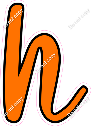 CUL 23.5" Individuals - Flat Orange h