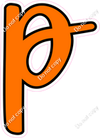 CUL 23.5" Individuals - Flat Orange p