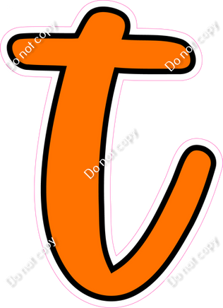 CUL 23.5" Individuals - Flat Orange t