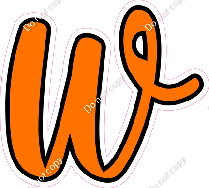 CUL 23.5" Individuals - Flat Orange w