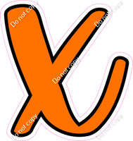 CUL 23.5" Individuals - Flat Orange x