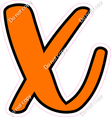 CUL 23.5" Individuals - Flat Orange x