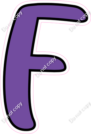 CUL 23.5" Individuals - Flat Purple F