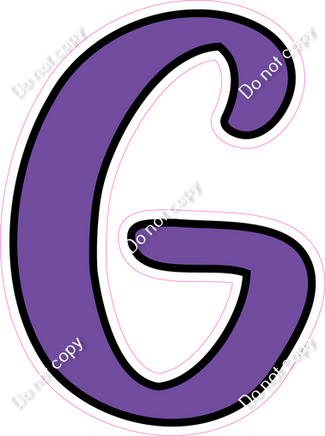 CUL 23.5" Individuals - Flat Purple G