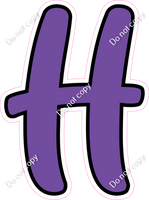 CUL 23.5" Individuals - Flat Purple H