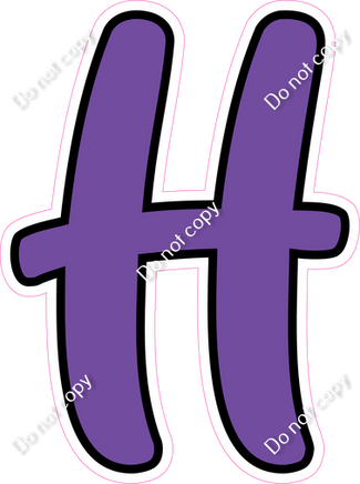 CUL 23.5" Individuals - Flat Purple H