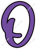 CUL 23.5" Individuals - Flat Purple O