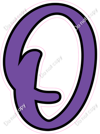 CUL 23.5" Individuals - Flat Purple O