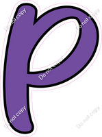 CUL 23.5" Individuals - Flat Purple P